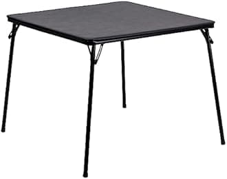 Flash Furniture Folding Table, 85.09 x 85.09 x 70.49 cm,Black