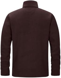 33,000ft Men's Full Zip Fleece Jacket Lightweight Warm Soft Polar Long Sleeve Jackets with Pockets for Winter Hiking Casual