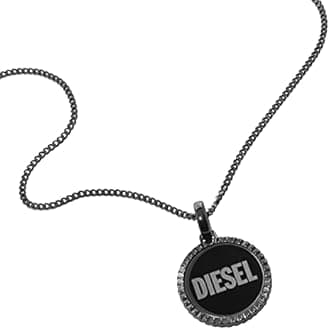 Diesel Men's Stainless Steel Pendant or Chain Necklace, One Size, Stainless Steel, No Gems, Stainless Steel, No Gemstone