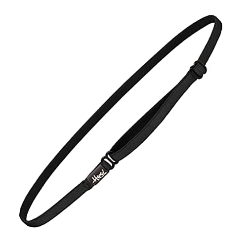 Hipsy Women's Elastic & Adjustable Stretchy Running Headband Multi Pack (Black & Green Elastic 2pk)