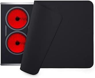 FLASLD Fireproof and Waterproof Stove Top Covers, 21×29.5 inch Electric Stove Cover Mat, Glass Top Stove Cover - Ceramic Glass Cooktop Protector - Flat Top Oven Cover, Black Without Logo