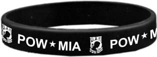 POW MIA Bracelet Rubber Silicone