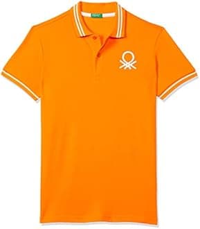 United Colors of Benetton Boy's Cotton Regular Fit Polo T-Shirt
