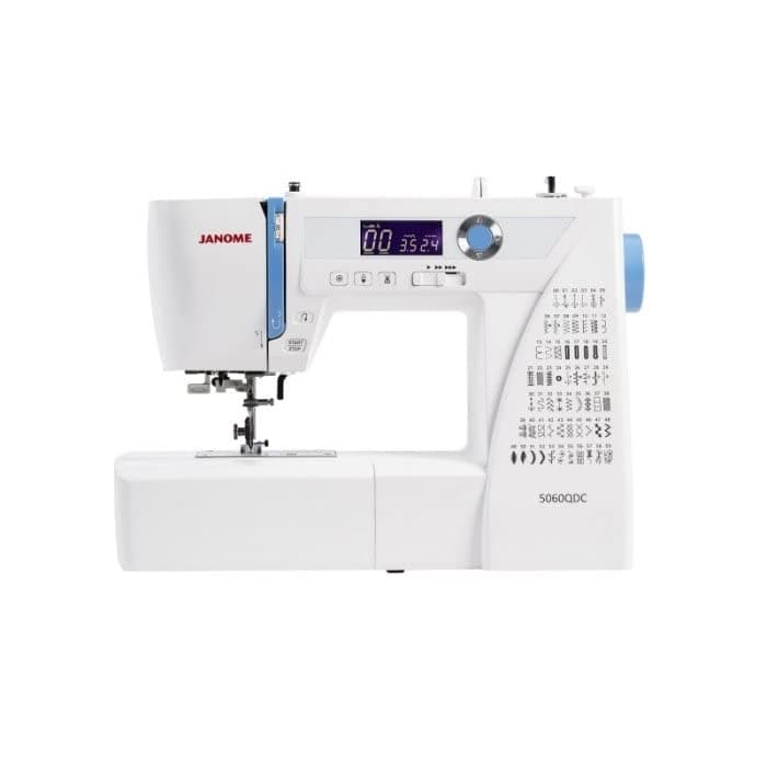 Janome 5060 QDC Sewing Machine with Extension Table, 60 Stitches, LCD Display