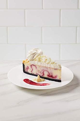 The Cheesecake Factory 10" White Chocolate Raspberry Cheesecake 14 Slices- 80 ounce (Pack of 2)