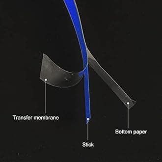 SINGARO Car Rear View Mirror Stickers Decor Car Body Sticker Vinyl 4pcs (Blue)