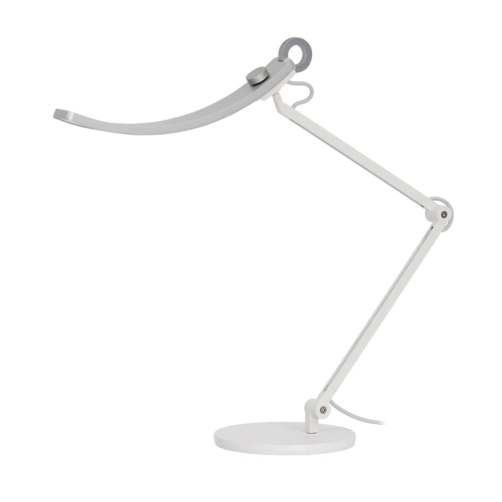 e-Reading Desk Lamp - Ultrawide and Bright Lighting, Dimmable, Dual Smart Mode, Adjustable Arm, Auto-dimming, High CRI, Eye-Caring Lamp for Home Office, Reading, Study, Craft, Matte Silver