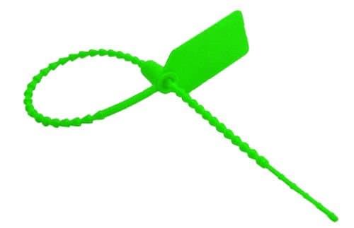 Security Tag Seal/Fire Seal Fastener - Different Pack Sizes & Colours Available (Green, 100 Pieces)