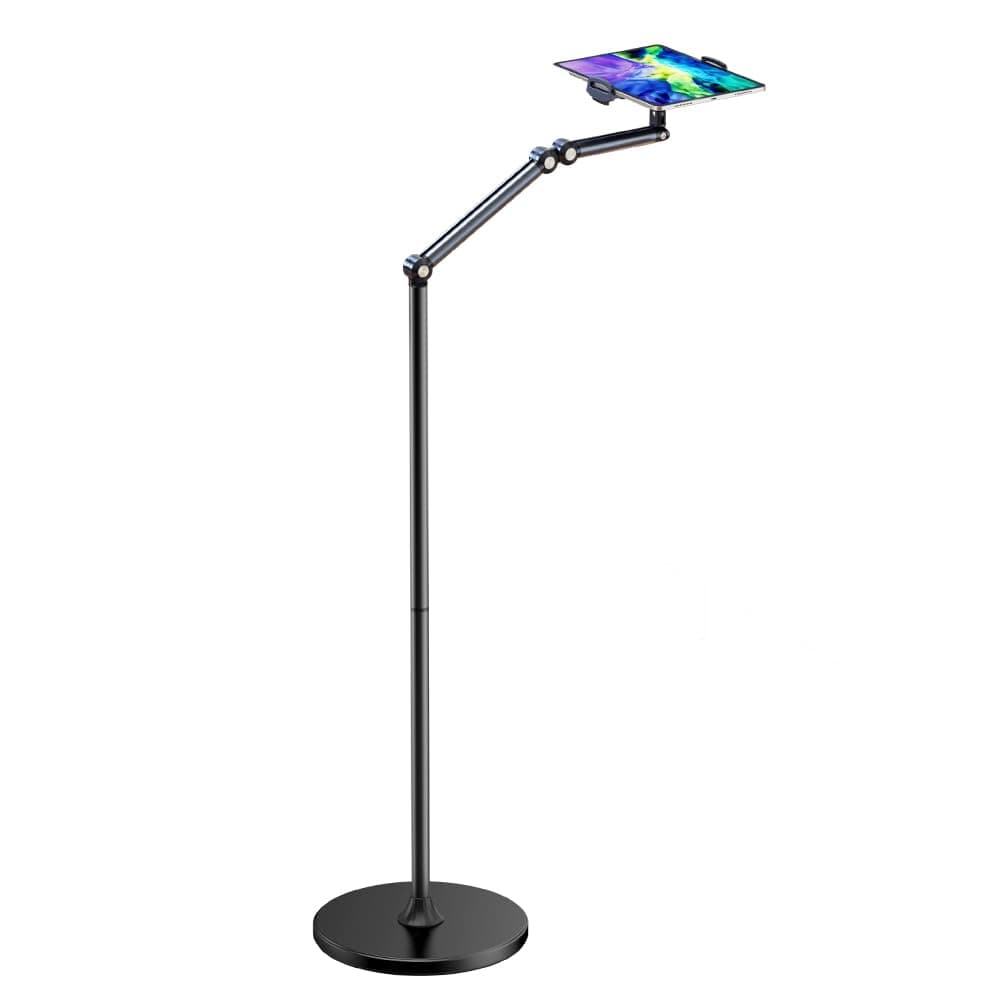 – Tablet Floor Stand, Adjustable Universal 360-degree Rotatable Metal Tablet Holder, Phone Stand for iPad/iPhoneX/iPad Pro or Other 4.5~11 Inches Devices