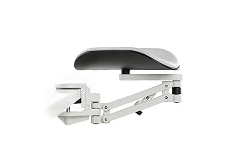 ErgoRest 330-016 Articulating Arm Support - White - Long Arm (15.625"), Long Pad (7.875")