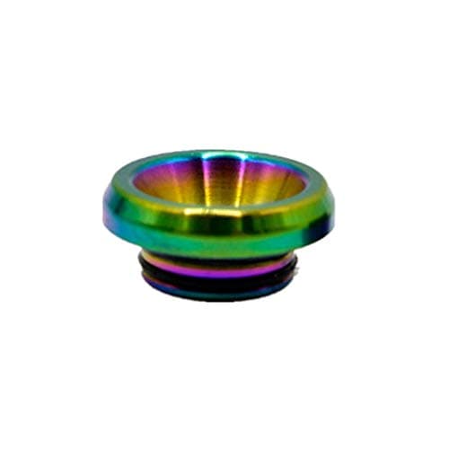 Sunday 7 stainless steel flat 810 Drip Test Tip 1pack large diameter accessories nozzle tips individual package Gift 2pcs 60ml PET empty bottles（Rainbow color）