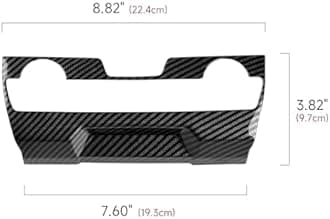 Air Condiitioning Center Console Panel Decals for 2016-2021 Honda Civic 10th Gen Accessories ABS Carbon Fiber Stickers, NOT for The CAR with Warmer Buttons