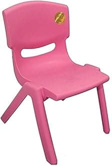 A406 Extra Strong Childrens Plastic Chair - Ideal nursery schools, clubs, etc (2, Pink)