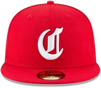 New Era Mens New York Yankees MLB Authentic Collection 59FIFTY Cap, Adult, Scarlet