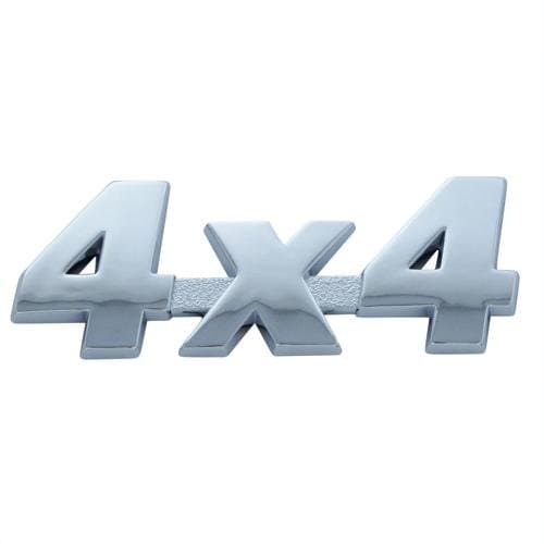 Chrome Look 4x4 Car Badge/ Decal - Self Adhesive