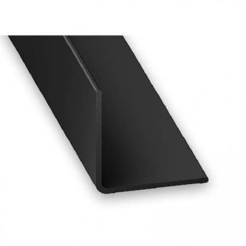 PVC Equal Angle Black Corner Trim - 15mm x 1mm x 1m