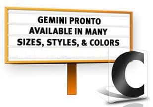 6" Gemini Pronto ADM Standard 20 Piece Punctuation Set Black