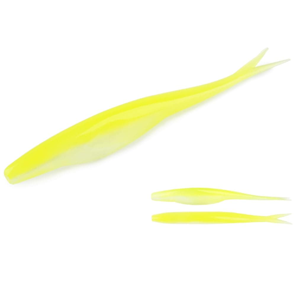 Rosewood TPR Floating Soft Plastic Jerk Shad Bait with Split Tail Offshore Jerkbait Drop Shot Bass Sea Tackle