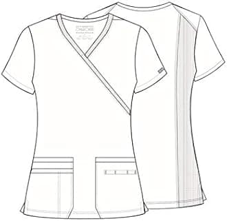 Cherokee womens Workwear Core Stretch Mock Wrap Scrubs Shirt Medical Scrubs (pack of 1)