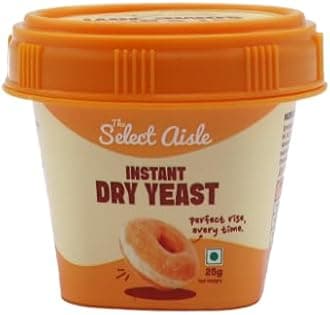 The Select Aisle Instant Dry Yeast- 25g [Perfect for baking breads| Leavening| Rising| Soft Bread| Baking indredients]
