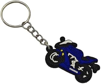 IZROLOCreative Personalized Cartoon Motorcycle Keychain DIY Pendant Accessories PVC Soft Rubber Keychain