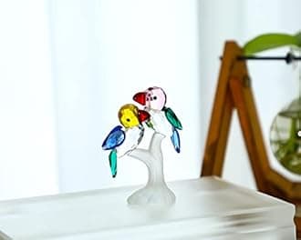 H&D HYALINE & DORA Crystal Birds Figurines Collectibles Art Glass Animal Figurine Craft Ornament Home Table Decoration,Gift Boxed