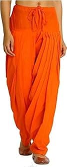 ABRAVWoman's Plain Cotton Salwar Free Size || Plain Patiala || SEMI Patiala Pants || Solid Cotton