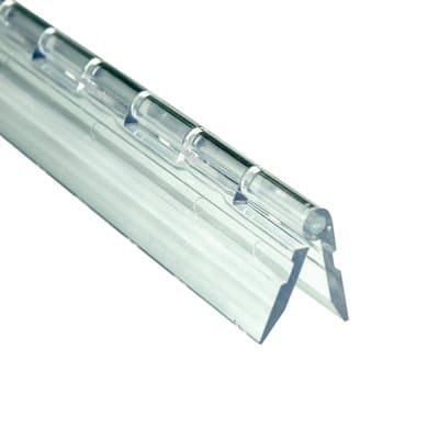 1-3/4" x 12" Clear Acrylic Piano Hinge