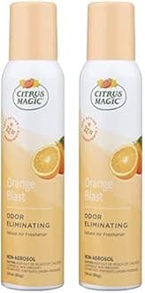 Citrus Magic Natural Odor Eliminating Air Freshener Spray, Fresh Orange, 3-Ounce, 3 Fl Oz (Pack of 2), 3 Ounce