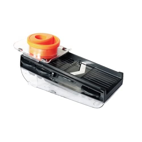 Meyer 5 in 1 Vegetable Grater | Vegetable Chopper | Onion Chopper | French Fries Cutter | Chopper for Kitchen Use | Vegetable Cutter for Kitchen | Food Julienne Slicer with Container | Kitchen Items, Orange