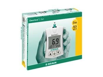 Omnitest 3 Set - Complete kit for Measuring Blood Glucose