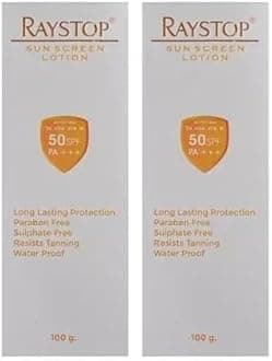 Rays-top Sunscreen Lotion - SPF 50 PA+++(100 g) (PACK OF 2)