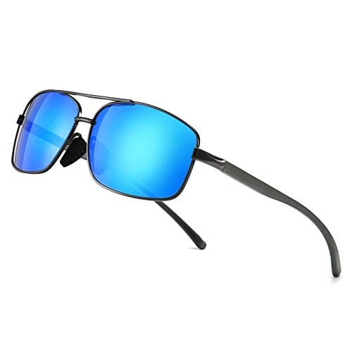 SUNGAIT UV protection Ultra Lightweight Rectangular Polarized Sunglasses