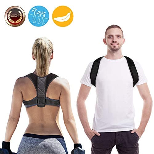 Posture Corrector for Men and Women - Comfortable Upper Back Brace Clavicle Support Device for Shoulder - Neck Pain Relief(Size 31"-42“)