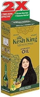 KESH KING Ayurvedic Hair Oil | Herbal Oil with Bhringraj & Amla | Enhance Hair Growth | Reduce Hairfall | Nourishes Scalp | Provides Long & Thick Hair | 3.38 Fl Oz/100ml