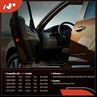 A-Premium Door Latch Lock Actuator Compatible with Honda CRV CR-V 2007 2008 2009 2010 2011, Sport Utility, Rear Door Lock Actuator, Replace# DLA1001, 72650SWAA01, DLA1006, 72610SWAA01, 2-PC set