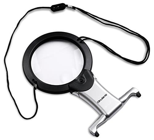 Okularis® LED-Illuminated Hands-Free Magnifier (2.5X, 5X)