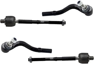 TRQ Front Tie Rod Set Compatible with 2014-2016 Mercedes-Benz E250 2010-2016 E350 2013-2016 E400 2010-2011 E550
