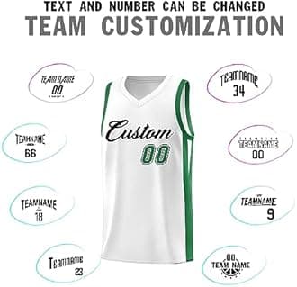 KXK Personalized Your Own Basketball Jersey Sports Shirt Printed Custom Team Name Number Logo for Men Youth