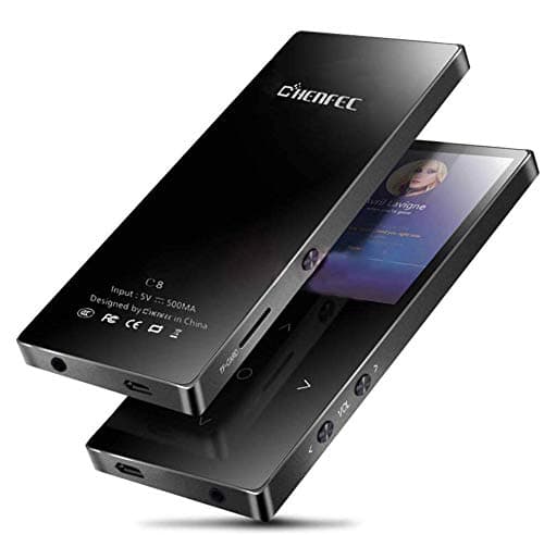 ChenFec MP3 Player, 16G Portable Lossless Sound MP3 Player with Bluetooth 4.2, Backlit Keys, Support up 128G, Music Headphones Included