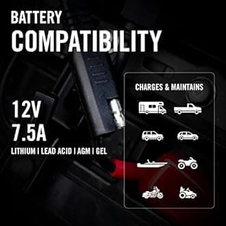 Battery Tender 081-0069-6-J25 Ring Terminal Harness with Fused 2-Pin Quick Disconnect Plug - Pack of 25