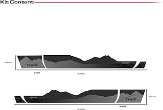 Explorer Edition Decal Made for Mahindra Thar | Side Decals | Colour - Mystic Copper | Size - 15.5 x 7 cm