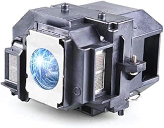 Huaute Projector Lamp with Housing for Epson ELPLP58, EX3200, EX5200, EX7200, PowerLite 1220, 1260, S9, X9, S10+, VS200, EB-S10, EB-S9, EB-S92 - LED, 200W, 5000Hrs, 1Pck