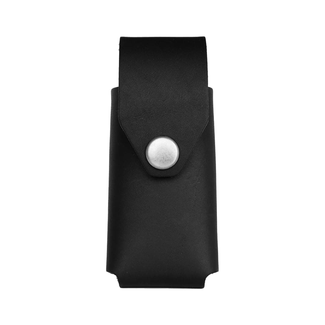 American Bench CraftRiveted Leather Multi Tool Case fits SOG PowerLock and PowerAssist - Leather Sheath (Black)