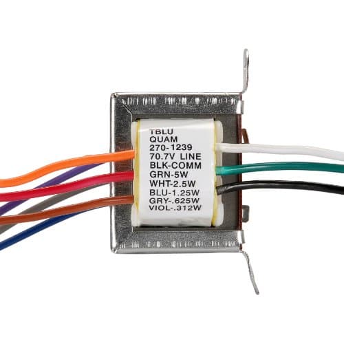 Quam TBLU 5W-25/70V Line Transformer Multi-Tap