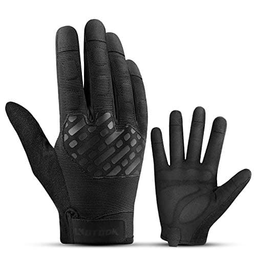 KUTOOK Full Finger EVA Padded Gloves Men Touch Screen for Multipurpose MTB Cycling Climbing Hiking Shooting Fishing Working Outdoor