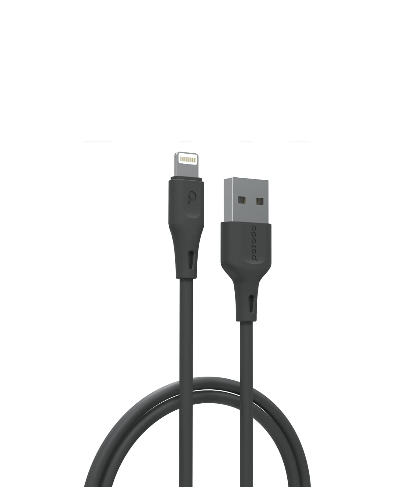 PorodoNew TPE/PVC Lightning Head Cable 2.4A, Over-Current Protection, Durable Fast Charge & Data Cable
