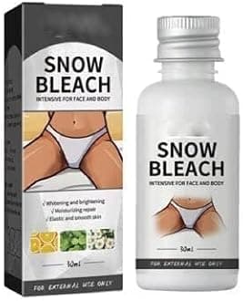 Snow Bleach Cream for Whitening and Brightening Private Parts Intensive for Face and Body -30ml