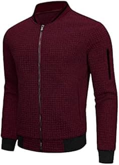 Mens Lightweight Jacket Casual Bomber Jacket Varsity Coat