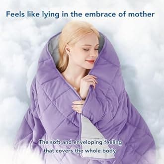 Topcee Weighted Blanket for Adults (15 lbs, 60" x 80") Queen Size Soft Cooling Heavy Blanket Sleeping, Apply to 130-160 lbs Body, Thick Breathable Blanket with Glass Bead, Easy Care